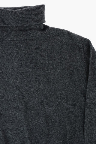 maglia a tinta unita a collo alto