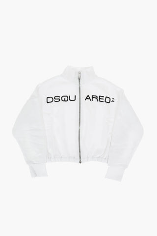 Zip Closure Crop Sweatshirt