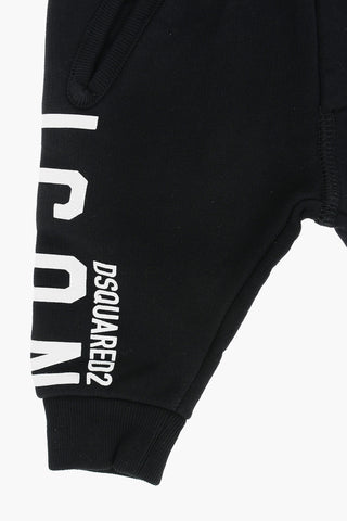ICON joggers a 2 tasche con logo stampato