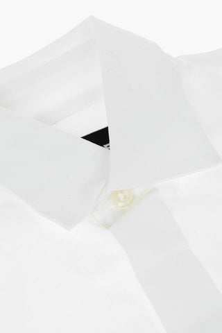hidden closure solid color shirt