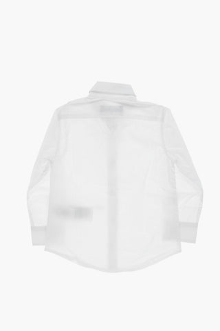 hidden closure solid color shirt