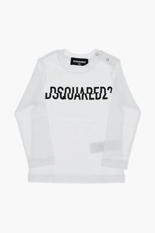 t-shirt girocollo a manica lunga