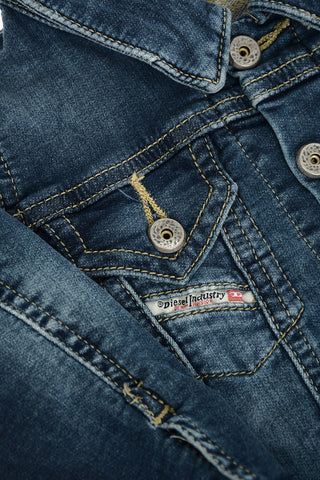 logo embroidered stretch denim JANOB JJJ jacket