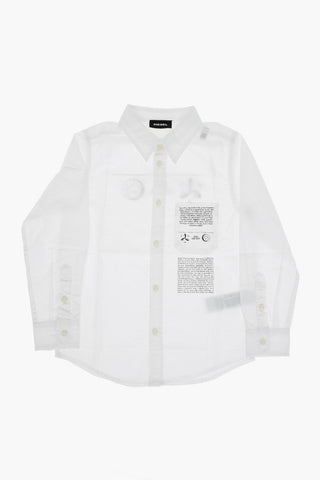 Classic Collar Popeline CSVENPRINT Shirt with Breast Pocket