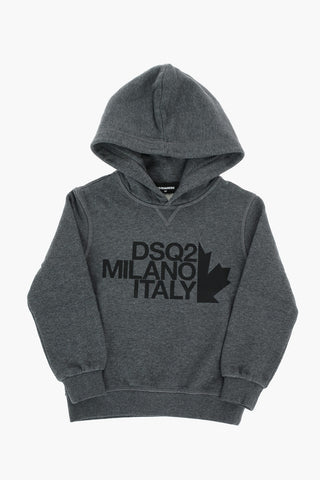 logo printed hoodie