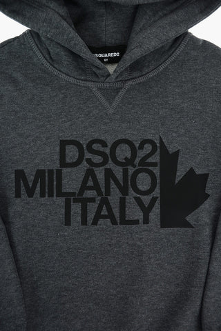 logo printed hoodie