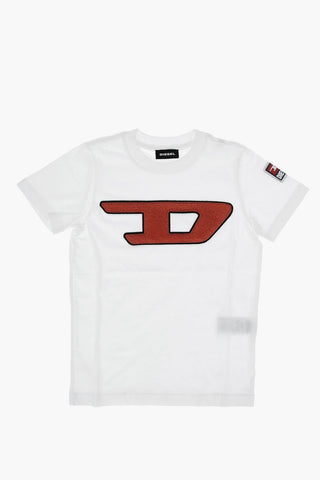 T-shirt Girocollo TJUSTDIVISION-D con Ricamo Logo