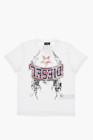 printed TNICOLE t-shirt with studs