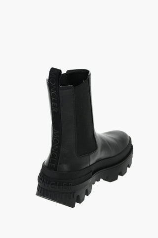 Leather CORALYNE Chelsea Boots with Signature Logo