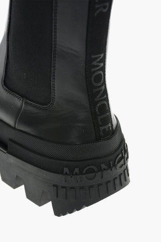 Leather CORALYNE Chelsea Boots with Signature Logo