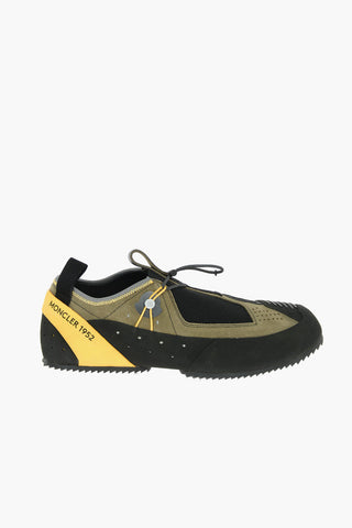 MONCLER 1952 Suede Leather Tech Fabric NIRMAL Low-top Sneakers with Drawstring Fastening