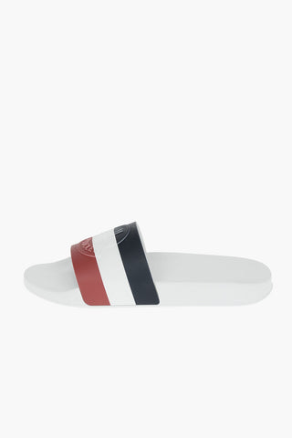 Tricolor BASILE Slides with Embossed Logo