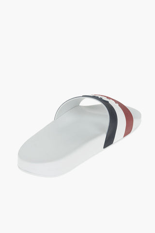 Tricolor BASILE Slides with Embossed Logo