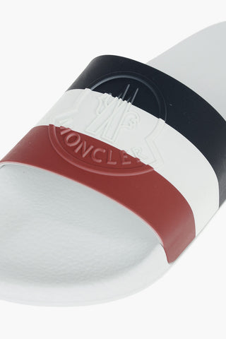 Tricolor BASILE Slides with Embossed Logo