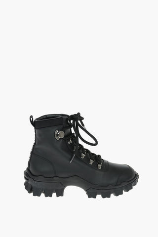 Leather HELIS Ankle Boots with Logo