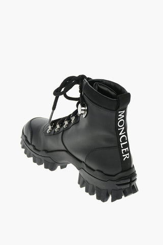 Leather HELIS Ankle Boots with Logo