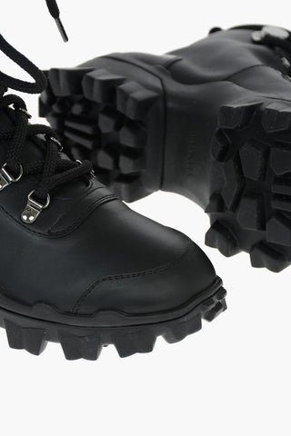 Leather HELIS Ankle Boots with Logo