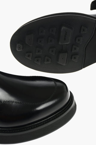 Leather Chelsea Booties with Visibile Trimmings