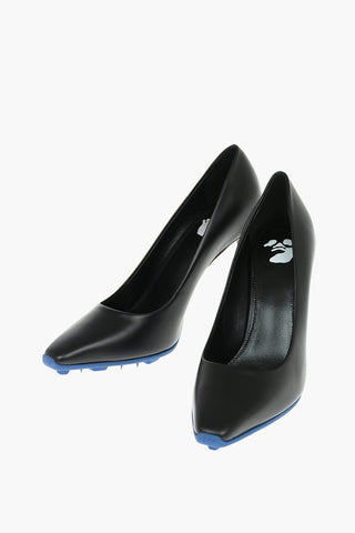 Leather SPIKE Pumps with Contrasting Spiked Sole 11,5cm