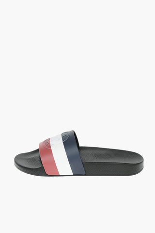 Tricolor BASILE Slides with Embossed Logo