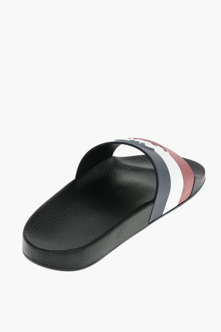 Tricolor BASILE Slides with Embossed Logo
