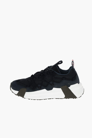 Lace Trimmed COMPASSOR Low-top Sneakers with Suede Details
