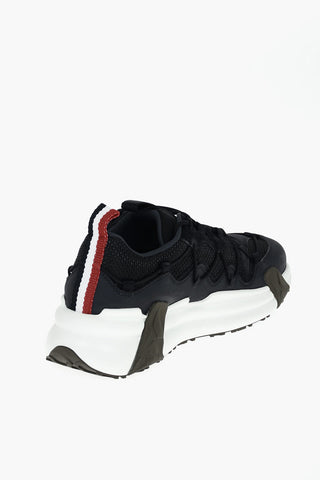 Lace Trimmed COMPASSOR Low-top Sneakers with Suede Details