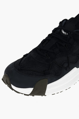 Lace Trimmed COMPASSOR Low-top Sneakers with Suede Details
