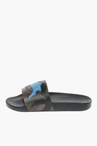 Camou Patterned BASILE Slides with Embossed Logo