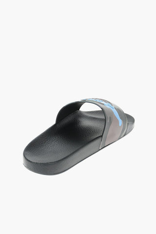 Camou Patterned BASILE Slides with Embossed Logo