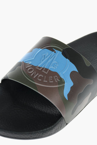 Camou Patterned BASILE Slides with Embossed Logo