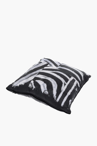 HOME Cuscino ZEBRA PATCH in Seta A Fantasia Animalier