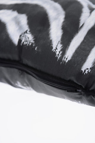 HOME Cuscino ZEBRA PATCH in Seta A Fantasia Animalier