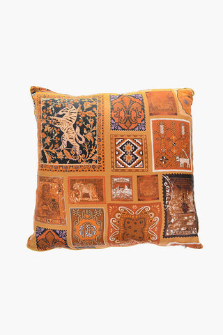 HOME Silk CAMEL STAMPS Pillow
