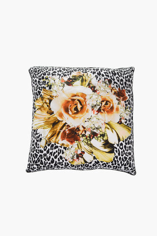 HOME Cuscino BOUQUET LEOPARD in Seta