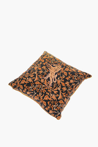 HOME Cuscino CAMEL STAMPS in Seta Effetto Broccato
