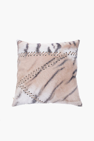 HOME Animal Patterened Cotton PATCH TIGRESSE Pillow