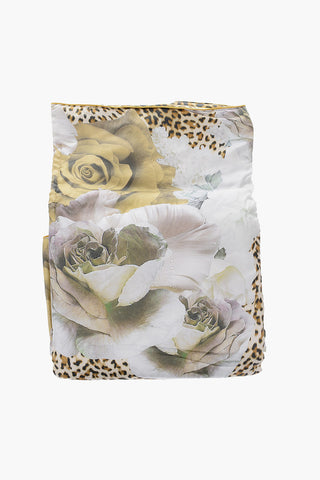 HOME Silk ROSE LEOPARD Plaid