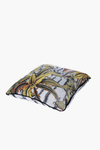 HOME Animal Ptterned Silk FLOWER TIGRESSE Pillow