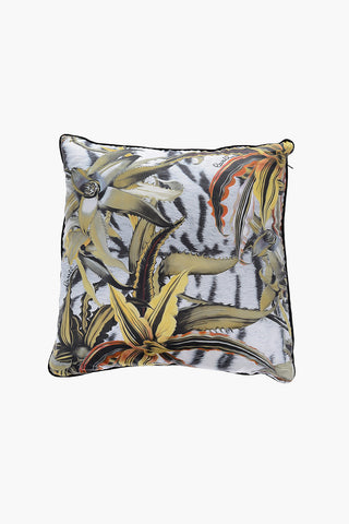 HOME Animal Ptterned Silk FLOWER TIGRESSE Pillow