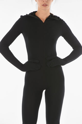 MM6 Integrated Glove Jumpsuit with Front Hood
