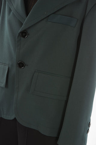 MM6 2 Button Maxi Lapel Blazer