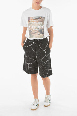 Marble Motif TALIE Jersey Shorts