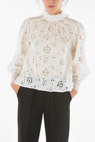 Sangallo ANNASIA BRODIERIE Top with Bishop Sleeves