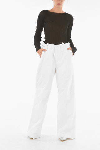 MM6 Flush Pocket Padded Palazzo Pants