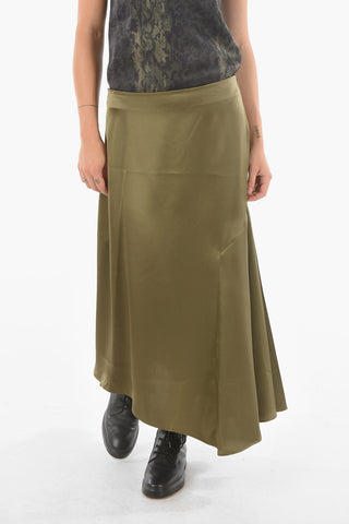 Asymmetrical ANI Midi Skirt with Side Split