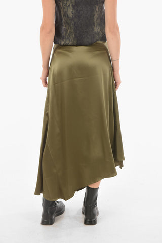 Asymmetrical ANI Midi Skirt with Side Split