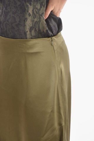 Asymmetrical ANI Midi Skirt with Side Split