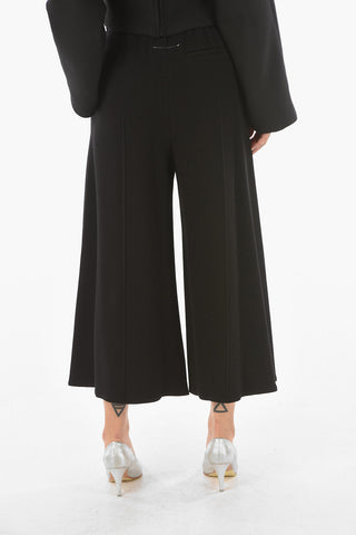 MM6 Elastic Waistband Palazzo Pants