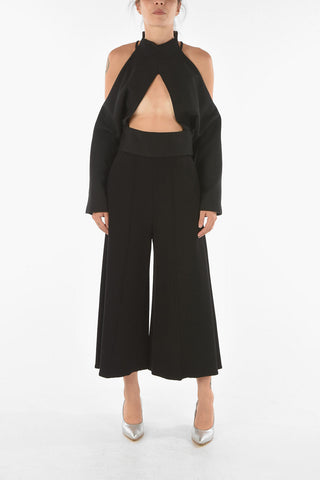 MM6 Elastic Waistband Palazzo Pants